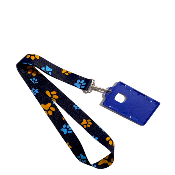 LANYARD HUELLAS NEGRO