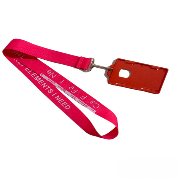 LANYARD CAFEINE FUCSIA