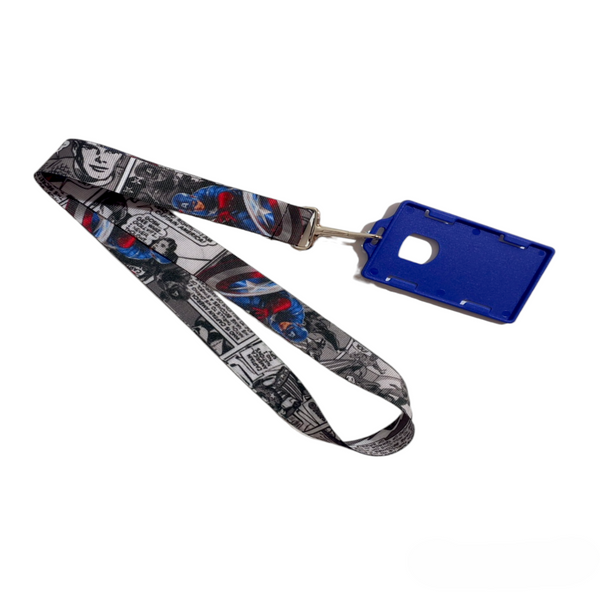 LANYARD CAPITAN GRIS BICOLOR