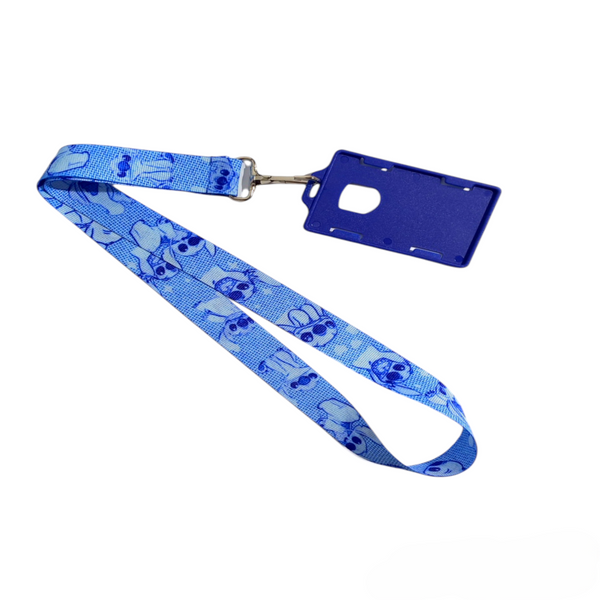 LANYARD STITH TEXTURA AZUL