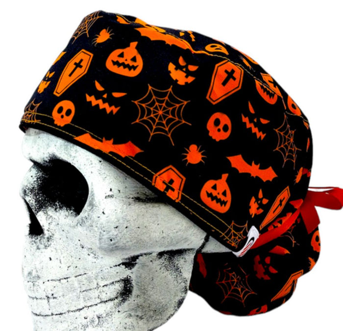 Gorro de Halloween CALABAZAS NARANJA