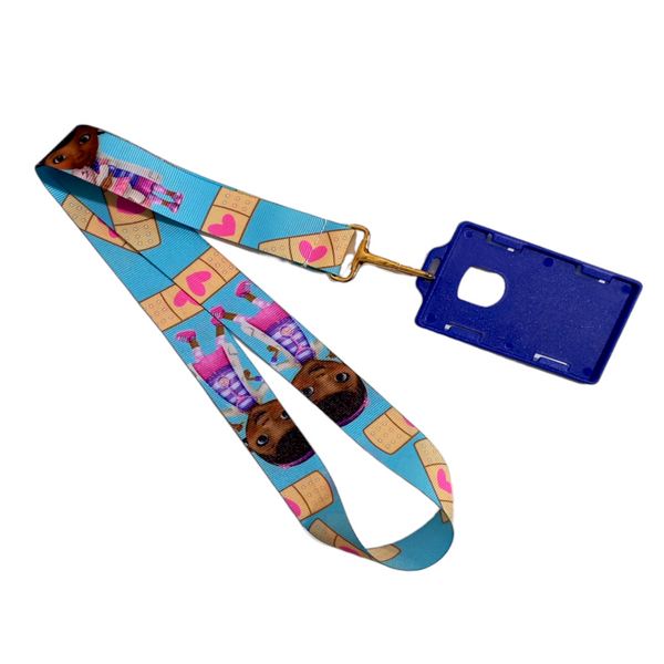 LANYARD DOC JUGUETES AZUL