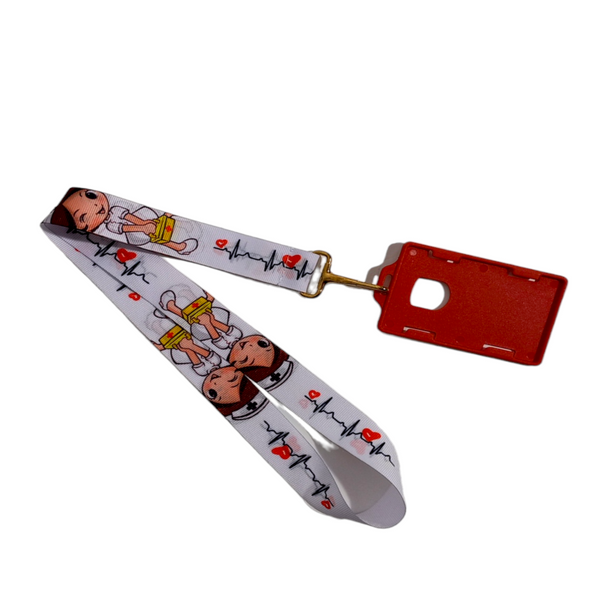 LANYARD ENFERMERA BLANCO