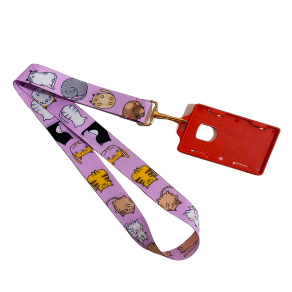 LANYARD GATICOS LILA