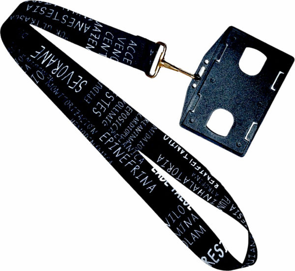LANYARD ANESTESIOLOGIA NEGRO